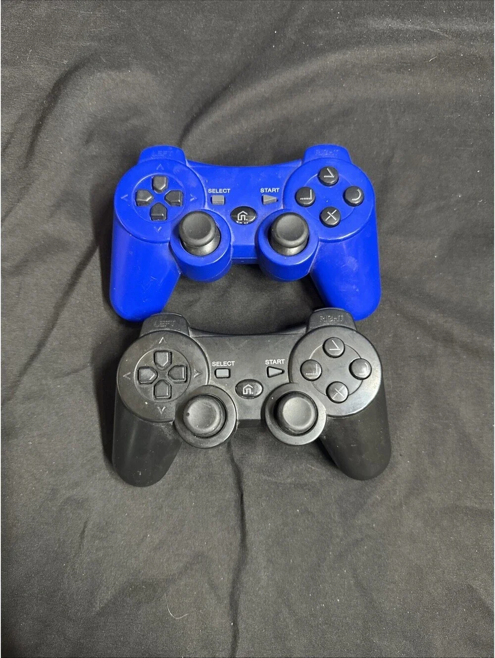 IHK PlayStation Controller, Pair, Blue and Black Wireless  Some Wear And Tear